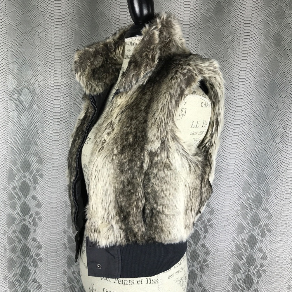 Tan fur vest